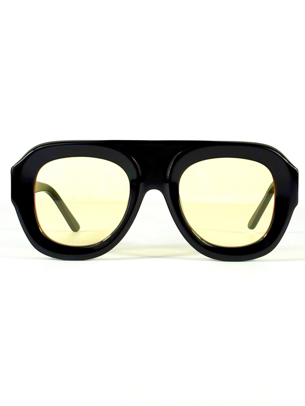 Black Frame Yellow Lens Fashion Blue Light Blocking Glasses
